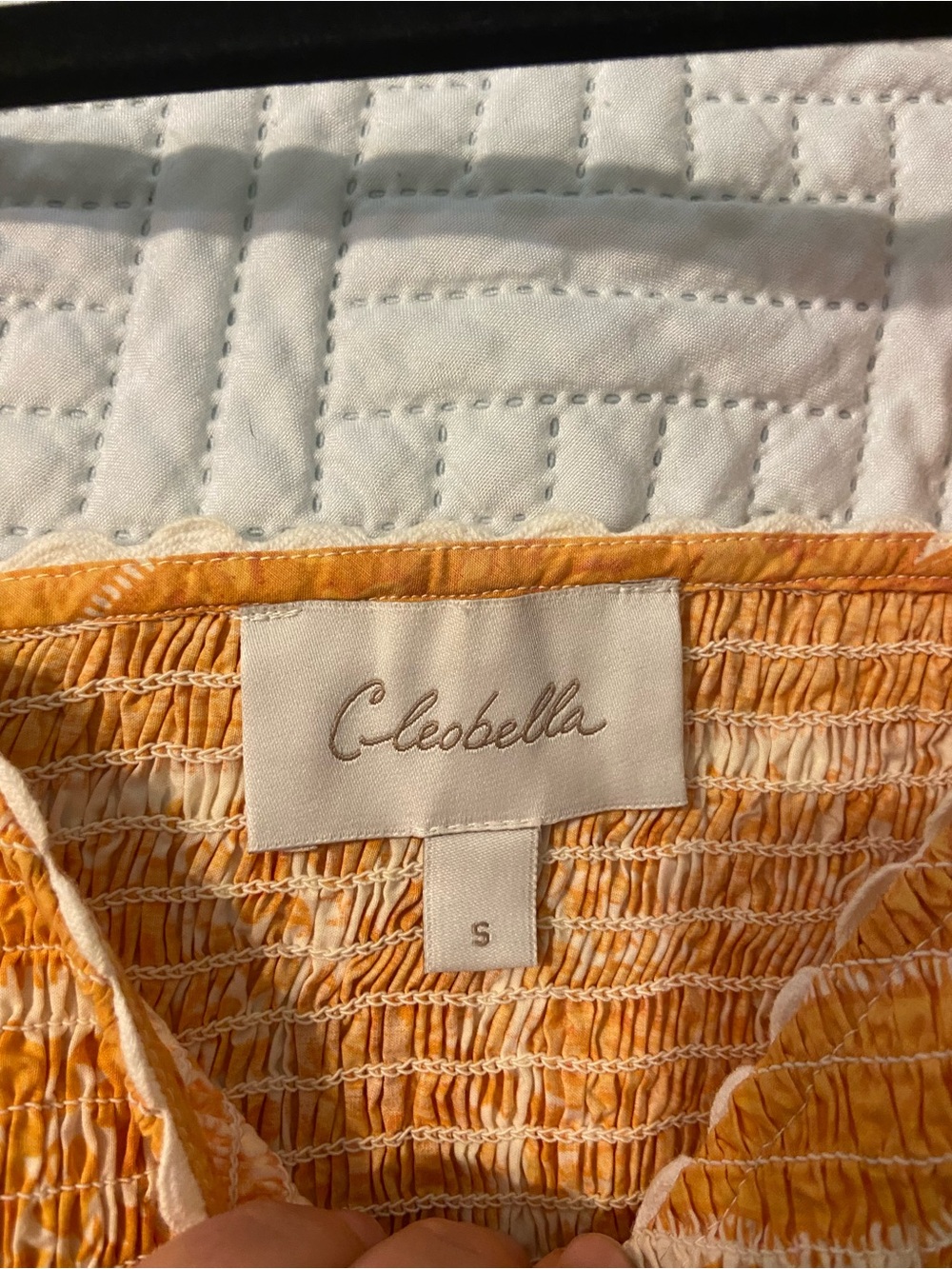 Cleobella Everly V-Neck Puff Sleeve Crop Top - Picture 7 of 8